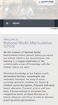 Mobile Screenshot of nationalmodelschool.com